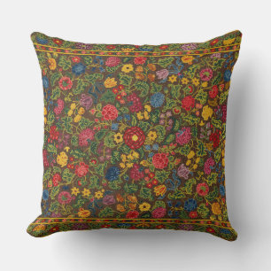Coussin Abigail Goodwin Vintage 1745 Broderie Florale Art