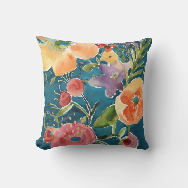 Coussin Abondante florale I (Recto)