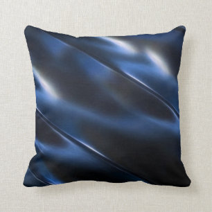 Coussin Abrégé sur métallique bleu d'éclat
