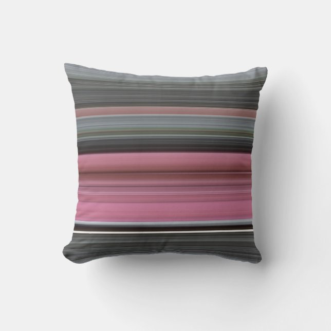 Coussin Abstract #1: Rose et grey (Recto)