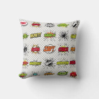 Coussin abstract set of pop art objects on a special backg