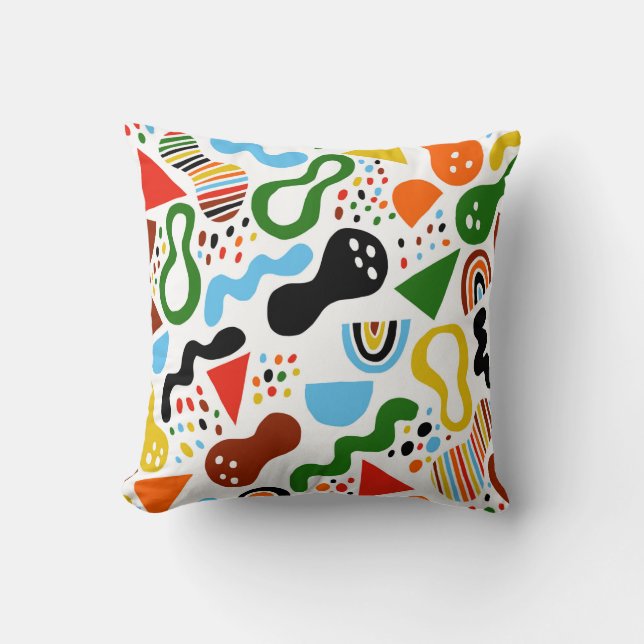Coussin abstraction de style moderne avec composition  (Recto)
