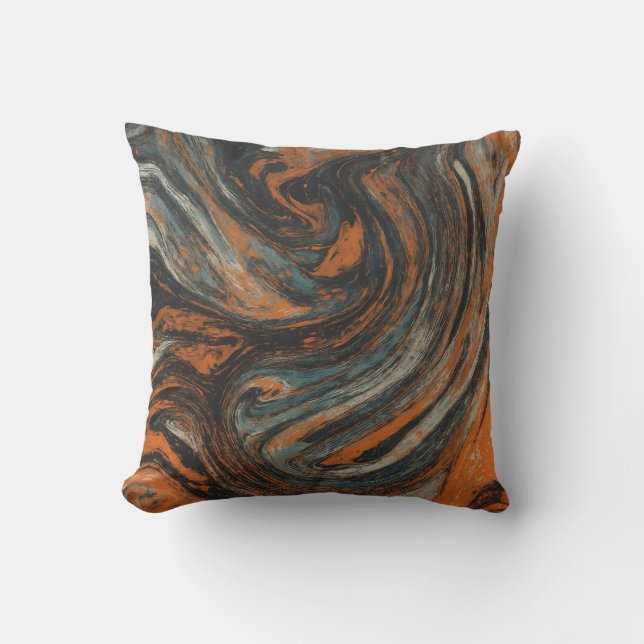 Coussin Abstraction Terrestre  (Recto)