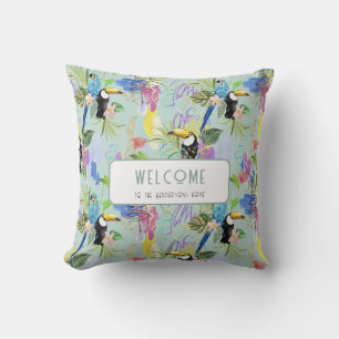 Coussin Abstractions tropicales