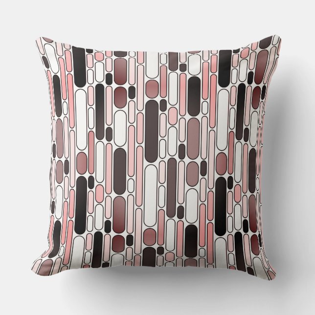 Coussin Abstrait 100624 - (Sangria) (Recto)