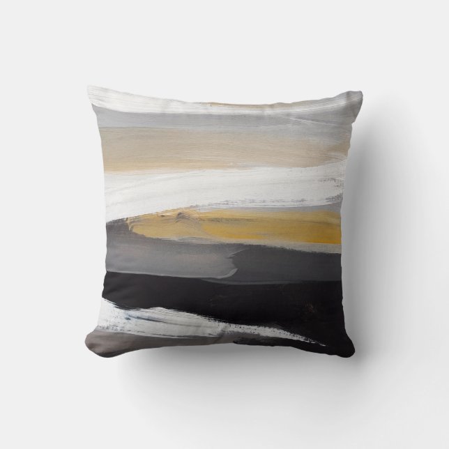 Coussin Abstrait arrière - plan de peinture moderne. Art m (Recto)