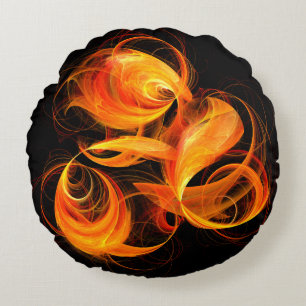 Coussin Abstrait Arrondi Fireball