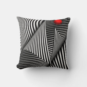 Coussin Abstrait - Attraper la balle rouge