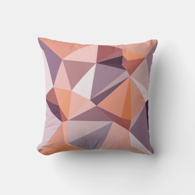 Coussin Abstrait Bas Polyèdre (Recto)