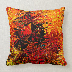 Coussin Abstrait couleur automne en gras
