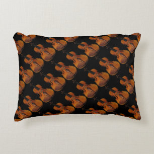 Coussin abstrait d'accent de violon