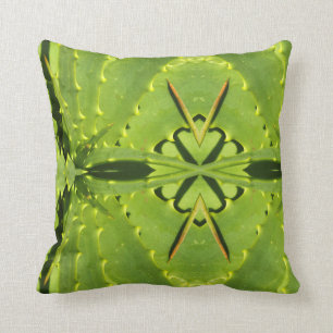 Coussin abstrait de cactus