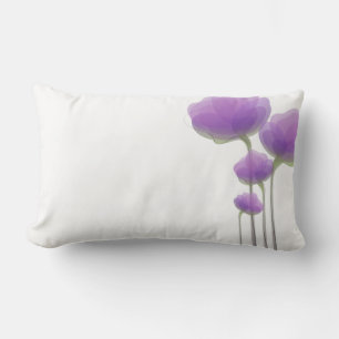 Coussin abstrait de fleurs de lavande