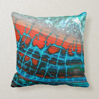 Coussin abstrait de mer d'agate de veine de dragon