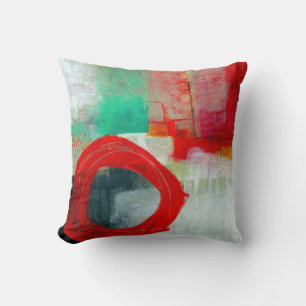Coussin Abstrait Elegant mixte motif de peinture coloré
