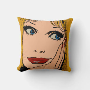 Coussin Abstrait face blond