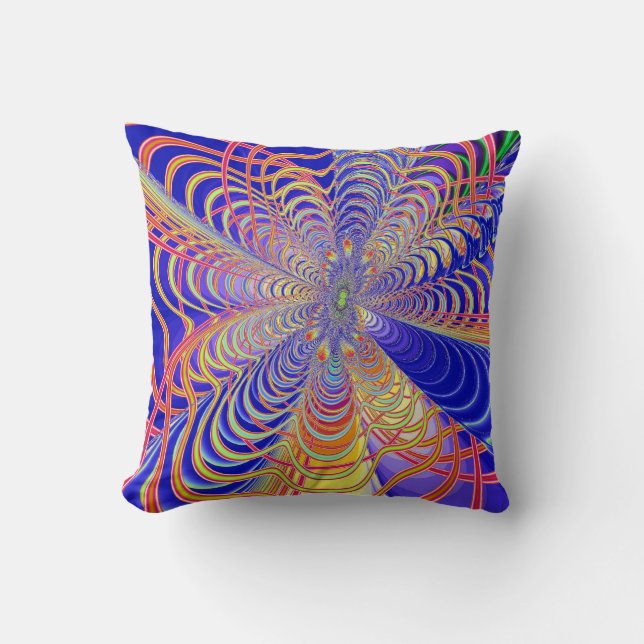 Coussin Abstrait fractal 061012d (Recto)