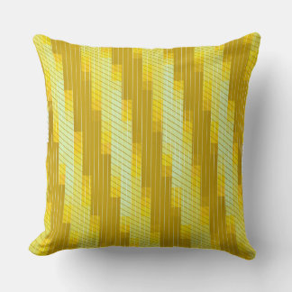 Coussin Abstrait Golden Grid