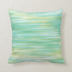 Coussin Abstrait jaune turquoise
