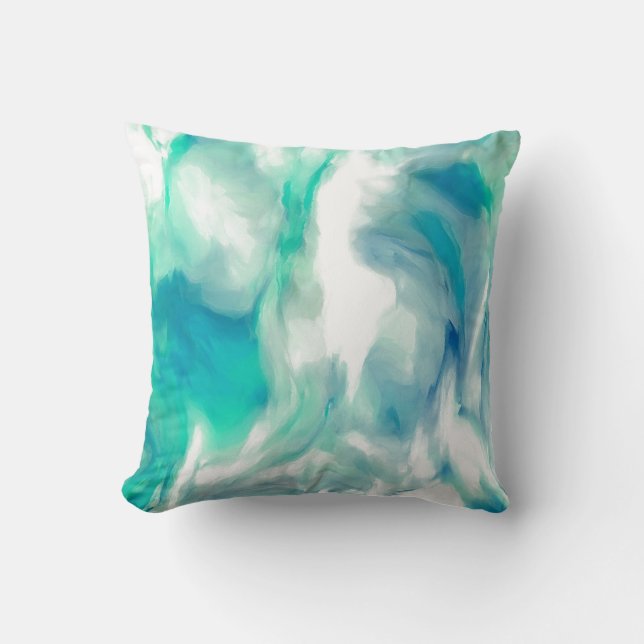 coussin abstrait, l'écoulement de rivière (Recto)