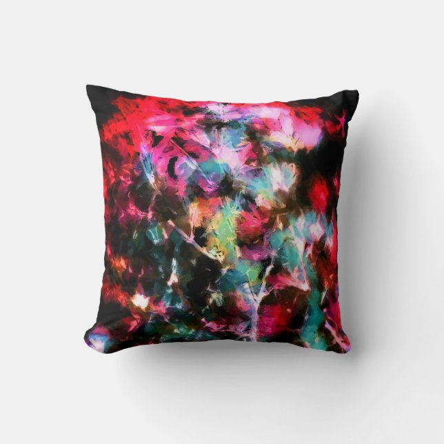 Coussin Abstrait, motif coloré, lumineux, élégant (Recto)