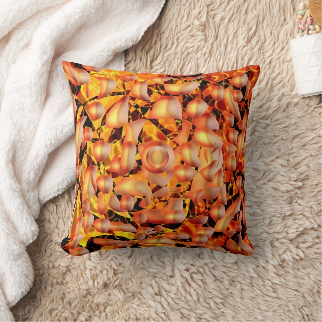 Coussin Abstrait orange (Couverture)