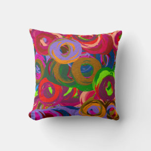 Coussin Abstrait Pastel Motif coloré #2