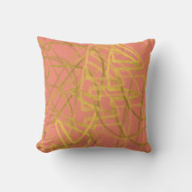 Abstrait rose or chic