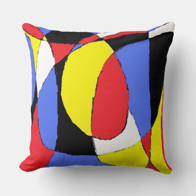 Coussin Abstrait rouge (Recto)