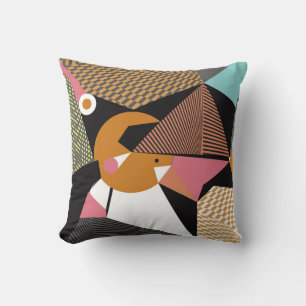 Coussin Abstrait triangles modernes arrière - plan motif i