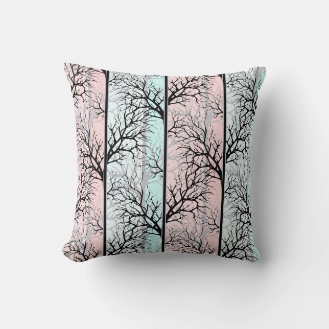 Coussin Abstraits, arbres (Recto)