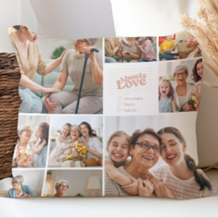 Coussin Abuela Love Photo Poétique Collage