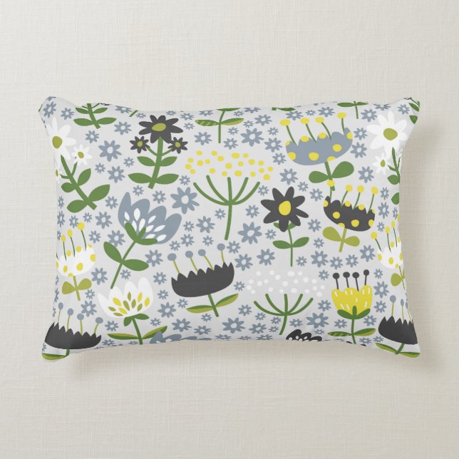 coussin accent fleurs (Devant)