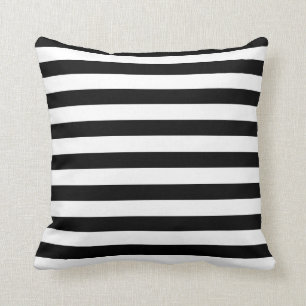 Coussin  Accent noir + blanc   