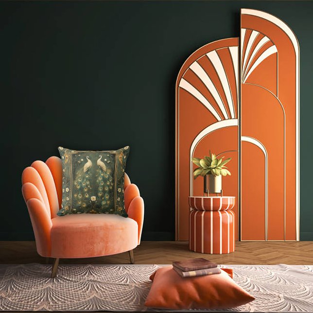 Coussin Accentuation Art nouveau intemporelle (Créateur téléchargé)