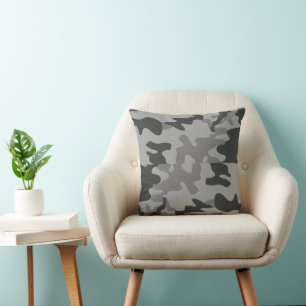 Coussin Accessoires Camouflage Grey