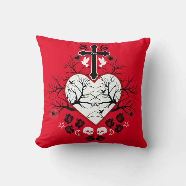 Coussin Accessoires Et Décor De Mode Gothique (Recto)