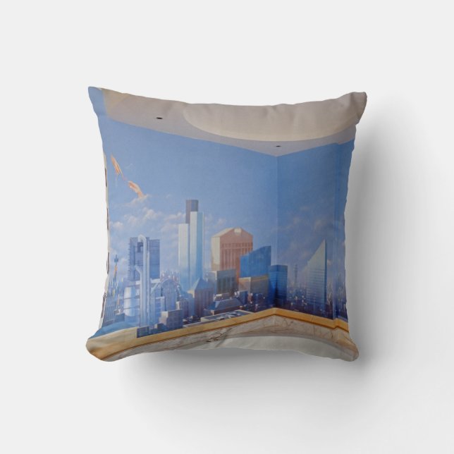 Coussin Accident de Londres New York (Recto)