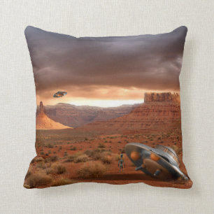 Coussin Accident d'UFO dans le désert avec la délivrance