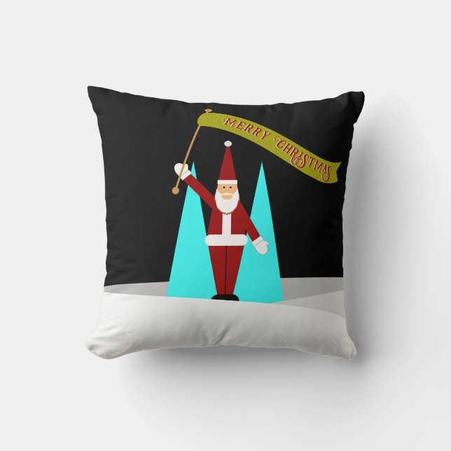 Coussin Accrocher le Père Noël (Recto)