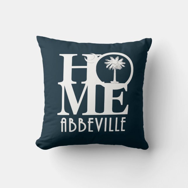 Coussin ACCUEIL Abbeville Caroline du Sud (Recto)