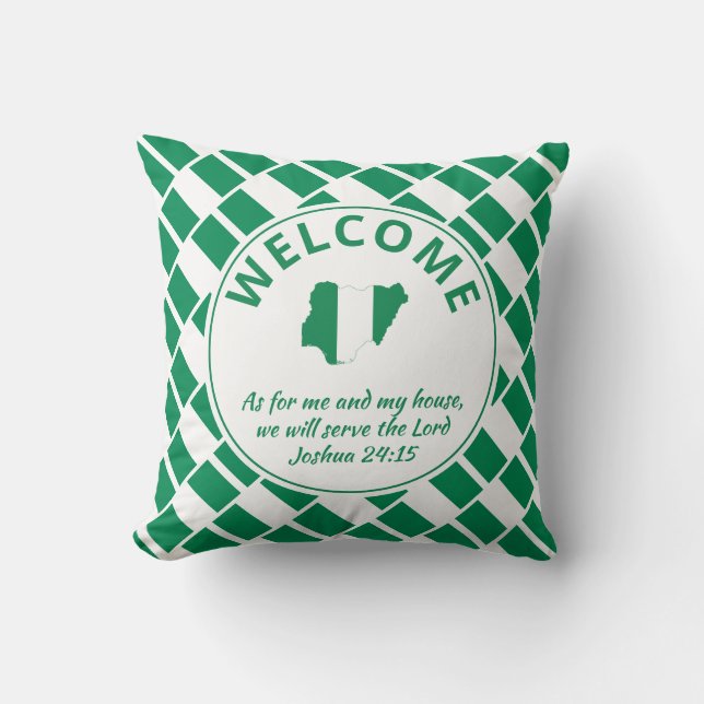 Coussin Accueil Christian NIGERIA (Recto)
