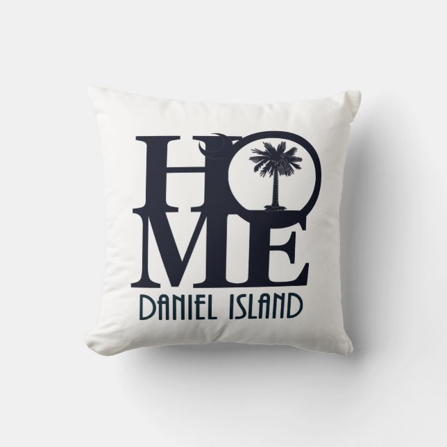 Coussin ACCUEIL Daniel Island Caroline du Sud (Recto)