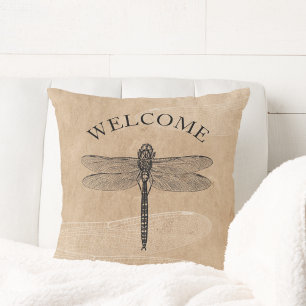 Coussin Accueil de Dragonfly vintage