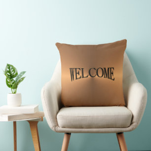 Coussin Accueil en cuivre brillant