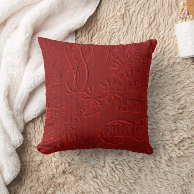 Coussin Accueil est là où le coeur est Valentine Throw Pil (Couverture)