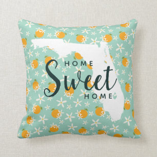 Coussin Accueil Fleur de l'État Floride Orange Blossom Lan
