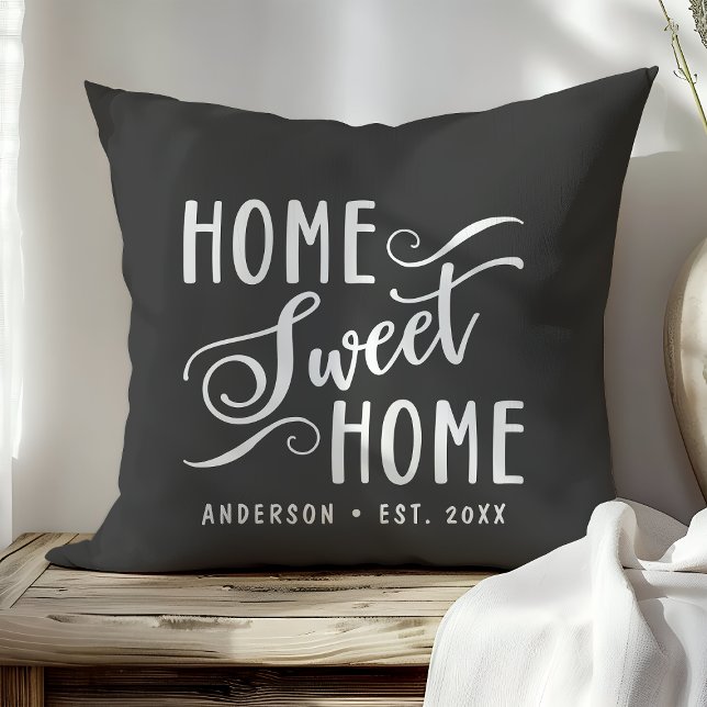 Coussin Accueil Gray personnalisé Sweet Home (Créateur téléchargé)