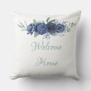 Coussin Accueil Rose Bleu Jeu d'oreiller
