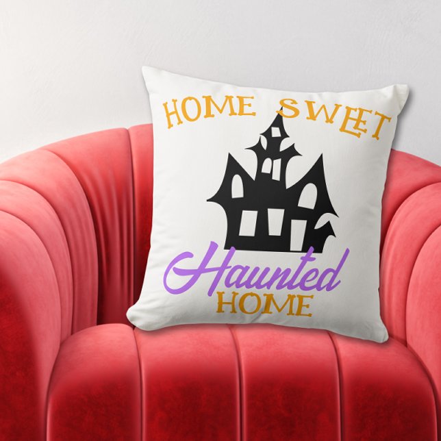 Coussin Accueil Sweet Haunted Maison Halloween (Créateur téléchargé)